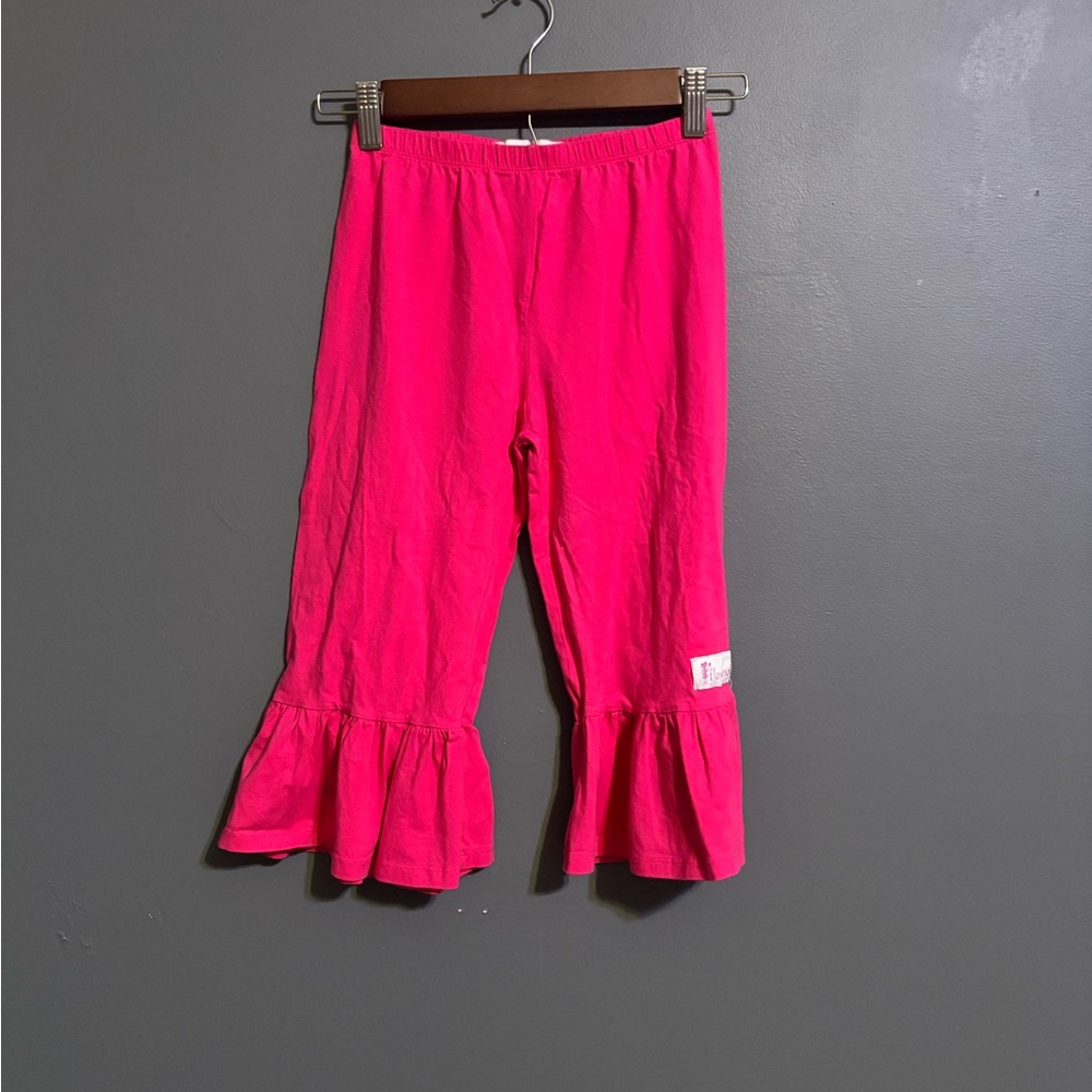 Flowersak bright pink pants with ruffle bottoms girls 10